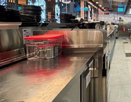 Stainless steel preparation station